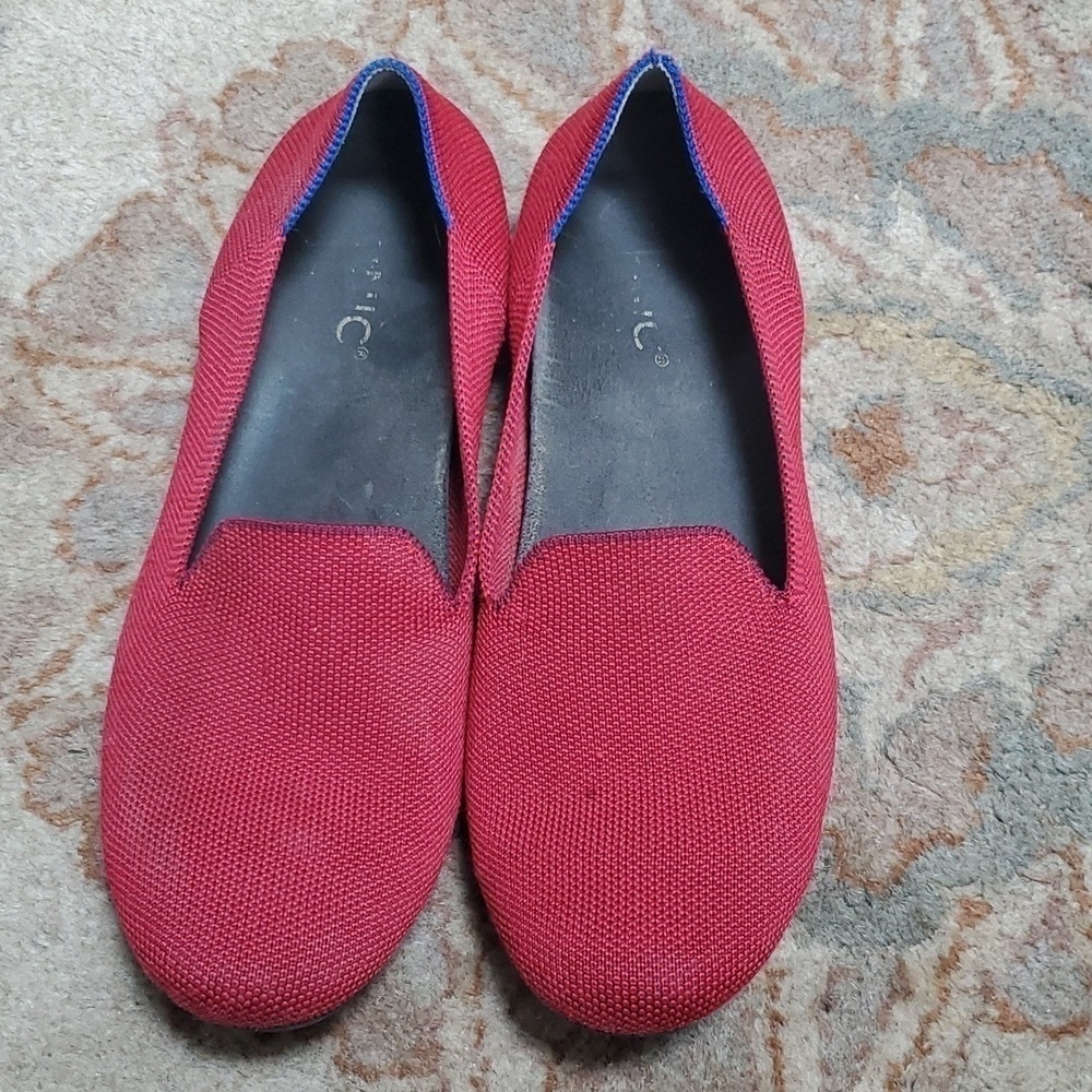 Rothys the loafer red woven flats